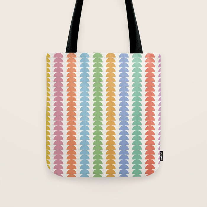Maude Pattern - Retro Rainbow Tote Bag Gallery Image 1