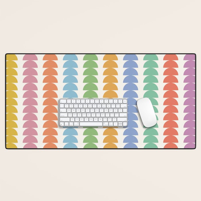 Maude Pattern - Retro Rainbow Desk Mat Gallery Image 1