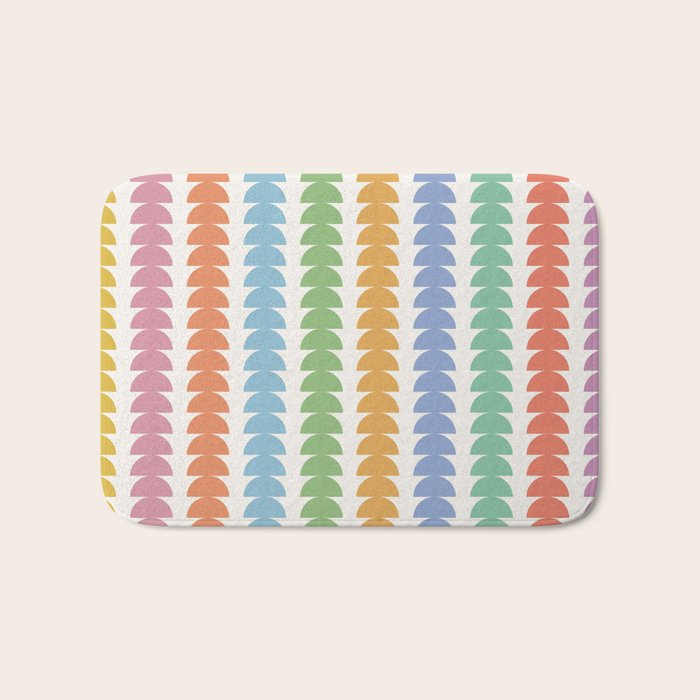 Maude Pattern - Retro Rainbow Bath Mat Gallery Image 1