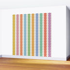 Maude Pattern - Retro Rainbow Wall Mural Gallery Image 2