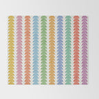Maude Pattern - Retro Rainbow Throw Blanket Gallery Image 2