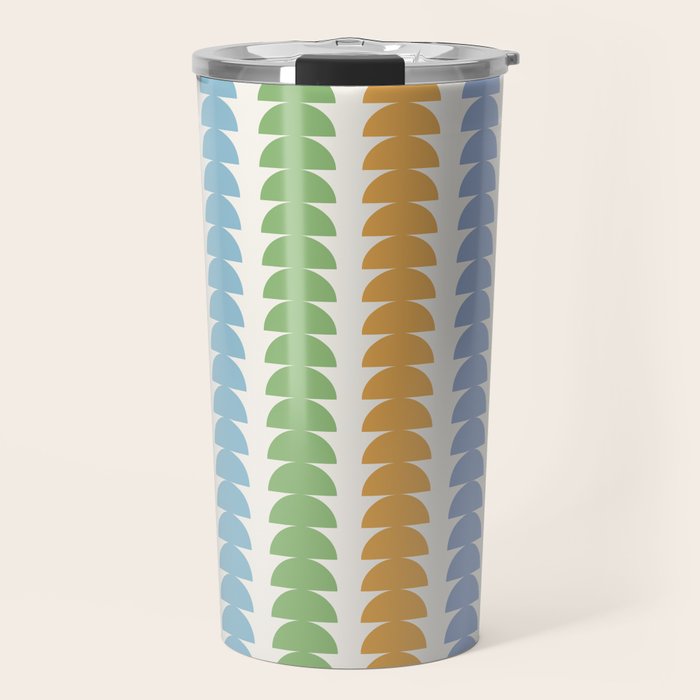 Maude Pattern - Retro Rainbow Travel Mug Gallery Image 1