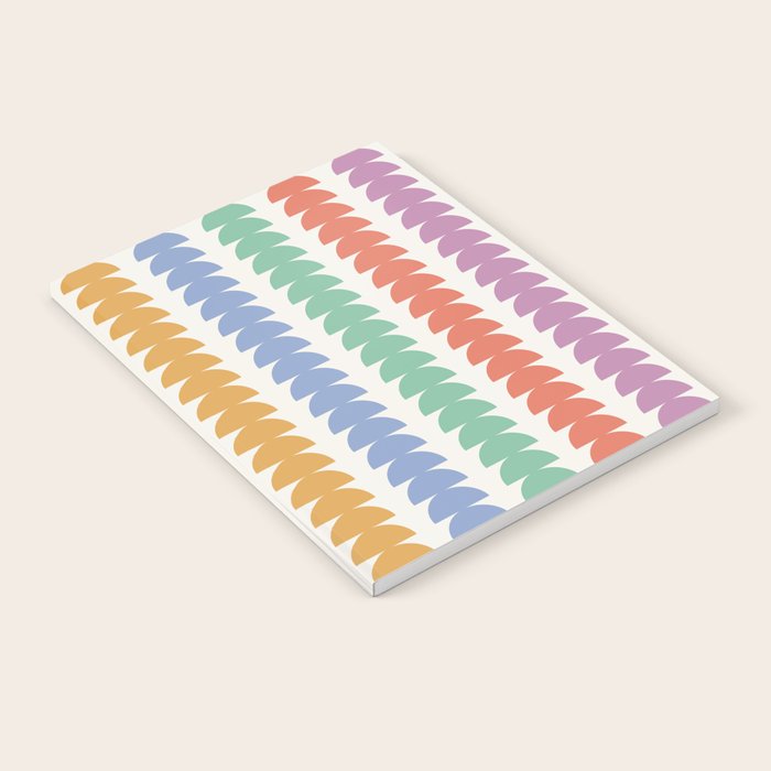 Maude Pattern - Retro Rainbow Notebook Gallery Image 2