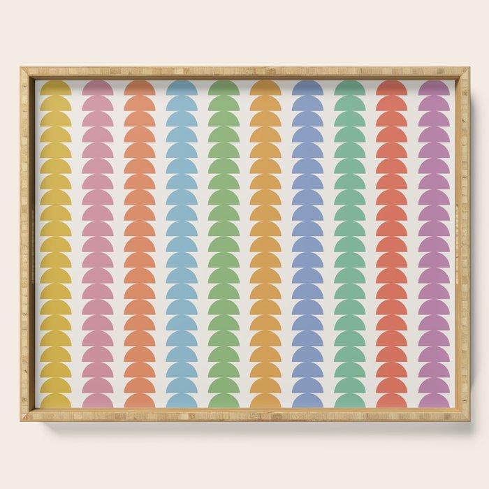 Maude Pattern - Retro Rainbow Serving Tray Gallery Image 1