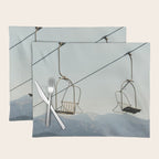 Chairlift in Mountains - Summer Evening Skiing Lift - Fine Art Photography Placemat Gallery Image 1