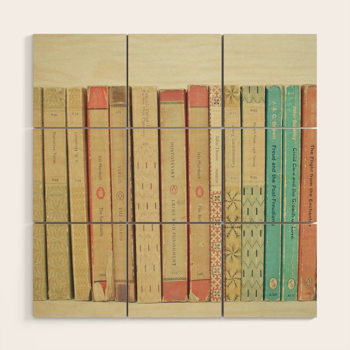 Books Wood Wall Art Gallery Image 1
