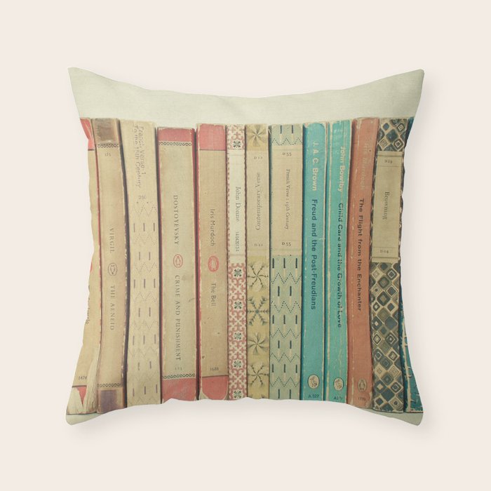 Books Throw Pillow Gallery Image 6