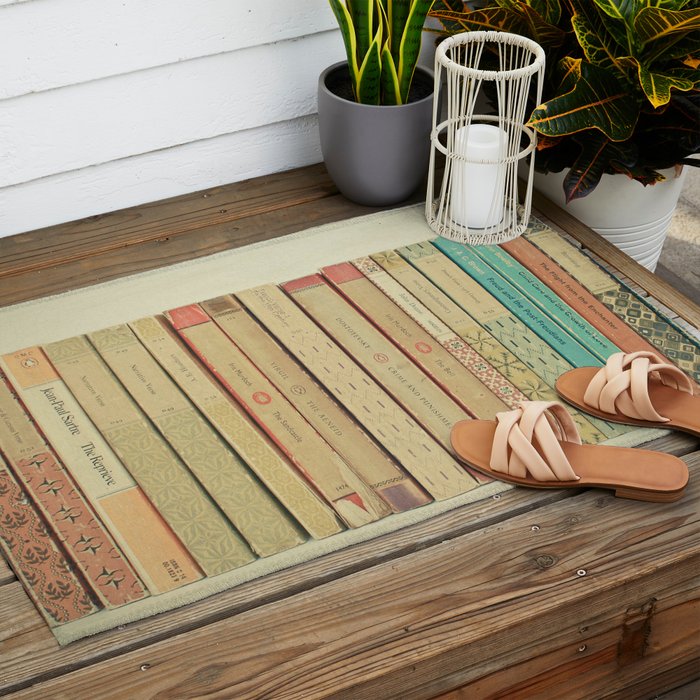 Books Outdoor Rug Gallery Image 2