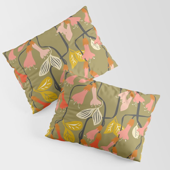 Flower of affection autumn colored fuchsia Pillow Sham Gallery Image 3