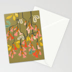 Flower of affection autumn colored fuchsia Stationery Card Gallery Image 2