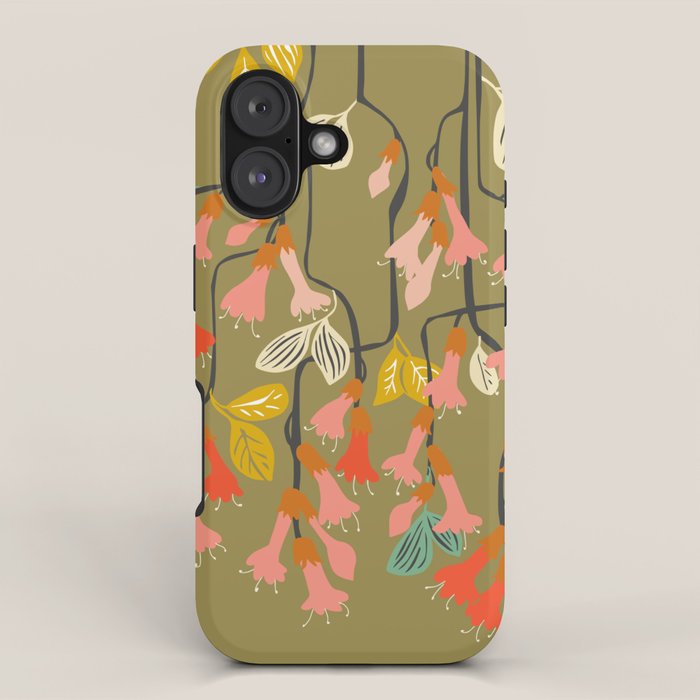 Flower of affection autumn colored fuchsia iPhone Case Gallery Image 1