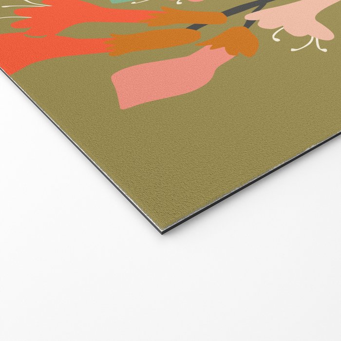 Flower of affection autumn colored fuchsia Welcome Mat Gallery Image 2