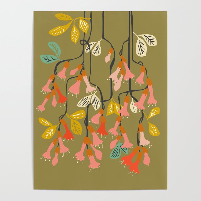 Flower of affection autumn colored fuchsia Poster Gallery Image 4