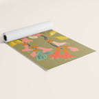 Flower of affection autumn colored fuchsia Yoga Mat Gallery Image 2