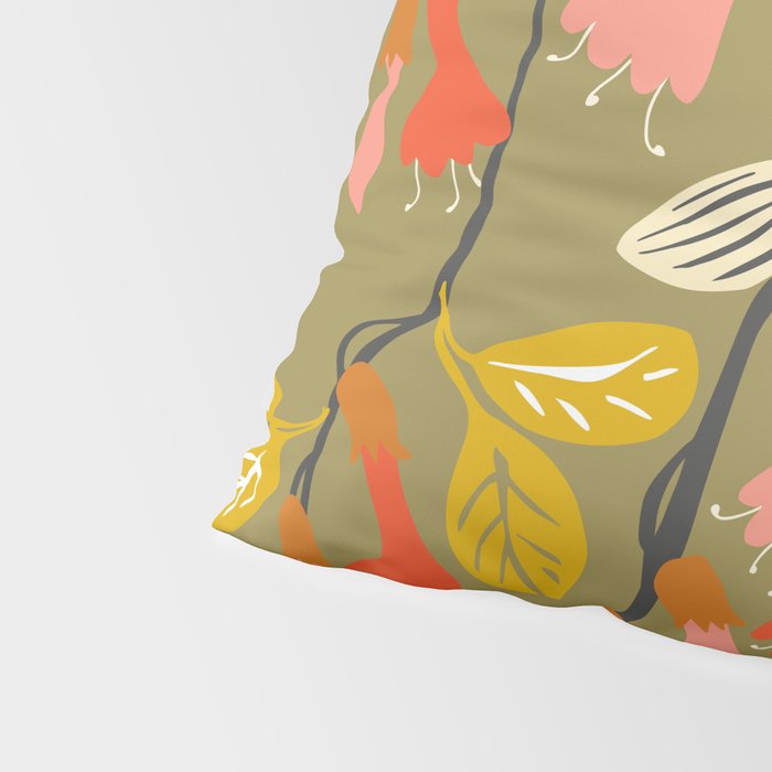 Flower of affection autumn colored fuchsia Pillow Sham Gallery Image 4