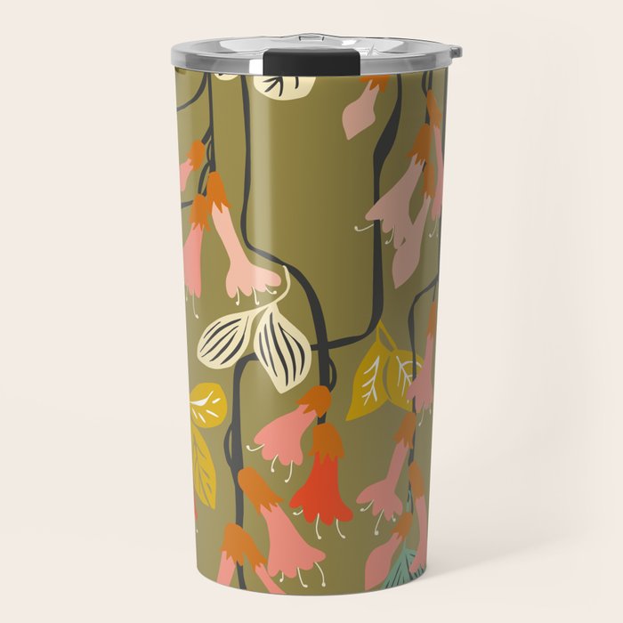 Flower of affection autumn colored fuchsia Travel Mug Gallery Image 1