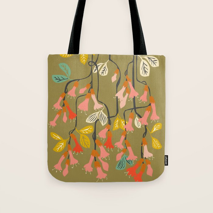 Flower of affection autumn colored fuchsia Tote Bag Gallery Image 1