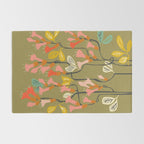 Flower of affection autumn colored fuchsia Rug Gallery Image 2
