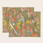 Flower of affection autumn colored fuchsia Placemat Gallery Image 1