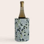 Blue floral with checks Wine Chiller Gallery Image 1