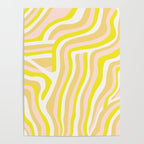 yellow zebra stripes Poster Gallery Image 4