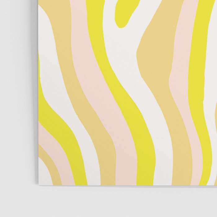 yellow zebra stripes Poster Gallery Image 3