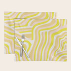 yellow zebra stripes Placemat Gallery Image 1