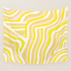 yellow zebra stripes Wall Tapestry Gallery Image 4