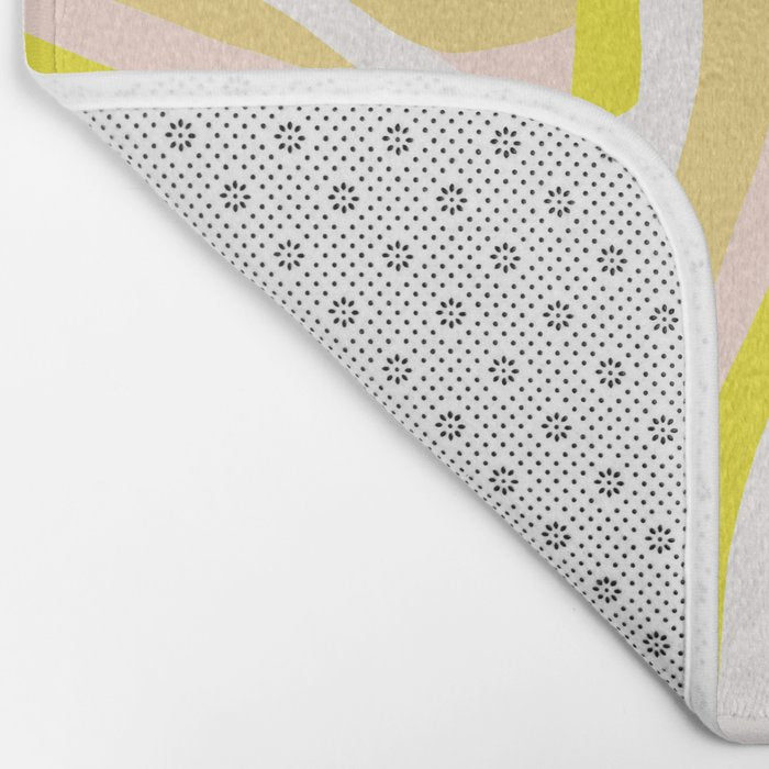 yellow zebra stripes Bath Mat Gallery Image 2