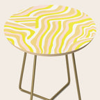 yellow zebra stripes Side Table Gallery Image 2