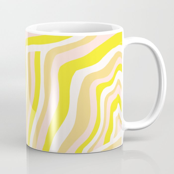 yellow zebra stripes Coffee Mug Gallery Image 1