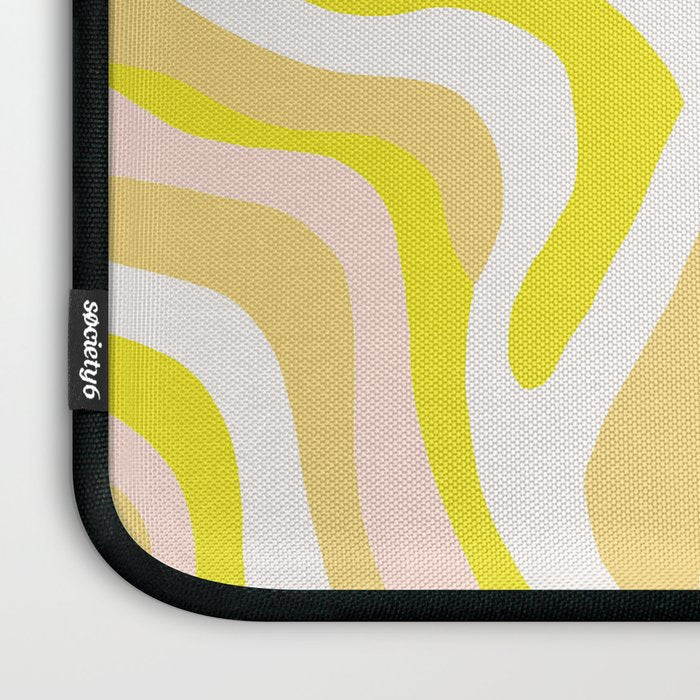 yellow zebra stripes Laptop Sleeve Gallery Image 3