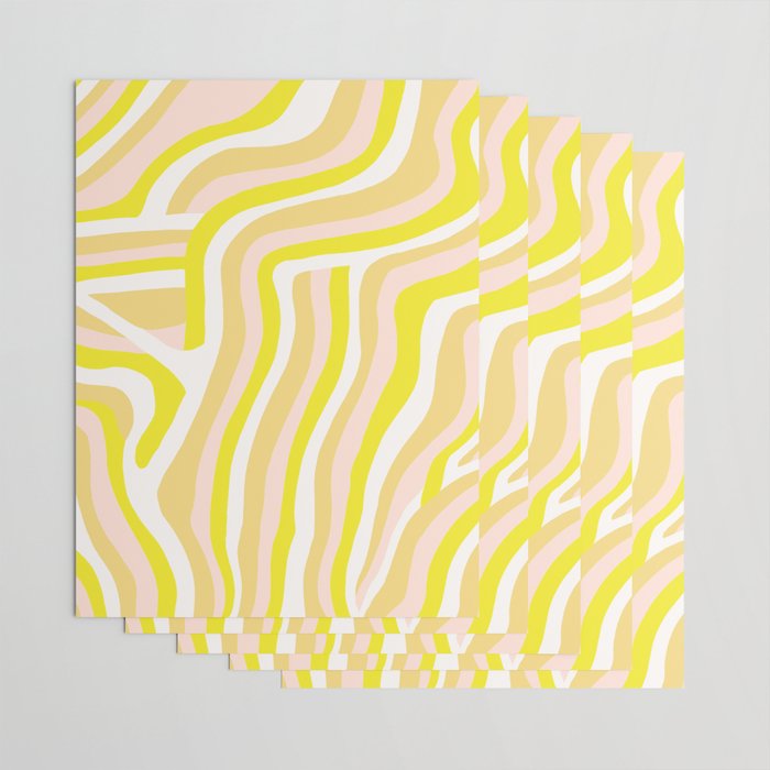 yellow zebra stripes Wrapping Paper Gallery Image 3