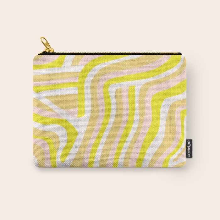 yellow zebra stripes Carry All Pouch Gallery Image 1