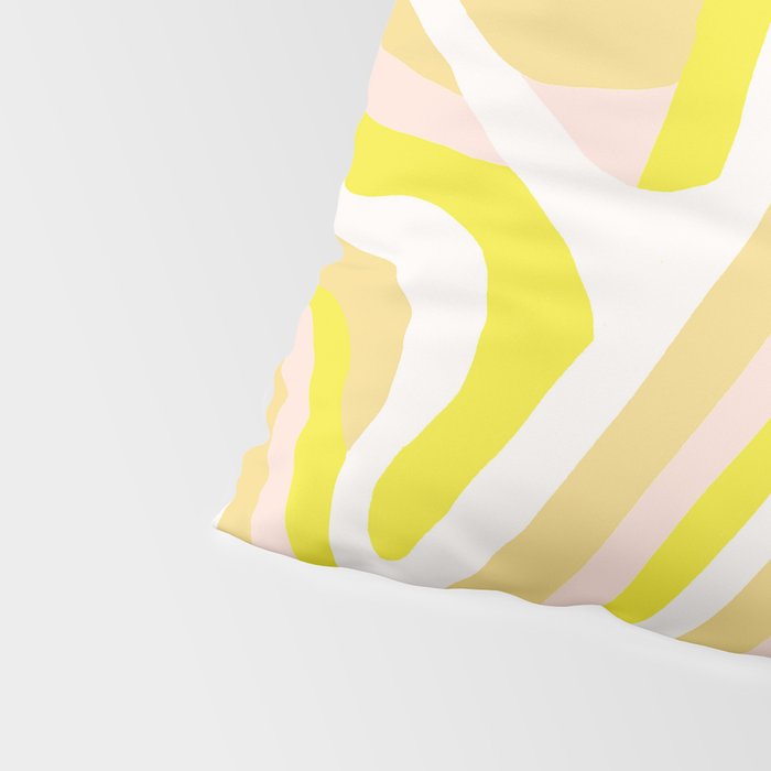 yellow zebra stripes Pillow Sham Gallery Image 4
