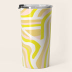 yellow zebra stripes Travel Mug Gallery Image 3