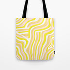 yellow zebra stripes Tote Bag Gallery Image 1