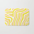 yellow zebra stripes Bath Mat Gallery Image 1
