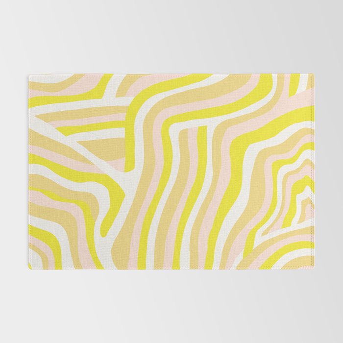 yellow zebra stripes Rug Gallery Image 2