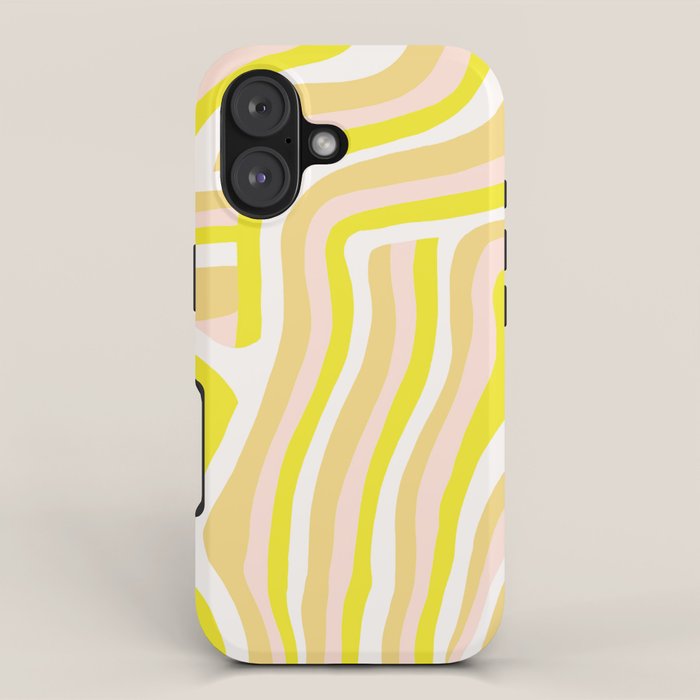 yellow zebra stripes iPhone Case Gallery Image 1