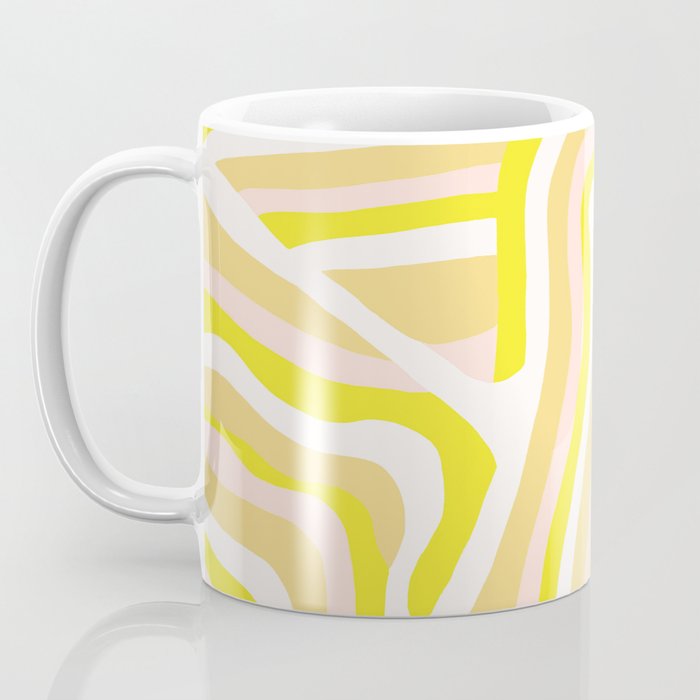 yellow zebra stripes Coffee Mug Gallery Image 3