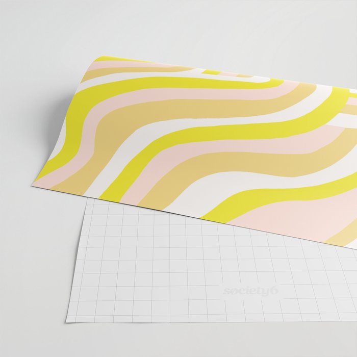 yellow zebra stripes Wrapping Paper Gallery Image 2