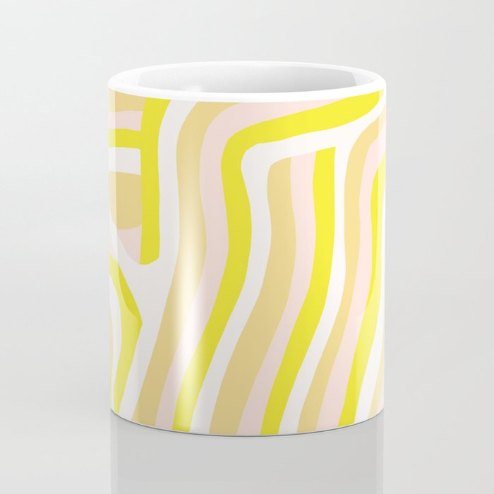 yellow zebra stripes Coffee Mug Gallery Image 4