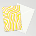yellow zebra stripes Stationery Card Gallery Image 2