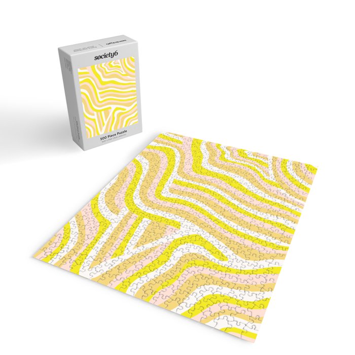 yellow zebra stripes Jigsaw Puzzle Gallery Image 2