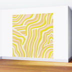 yellow zebra stripes Wall Mural Gallery Image 2