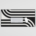 Bold Curvature Stripes XXXVI Desk Mat Gallery Image 1