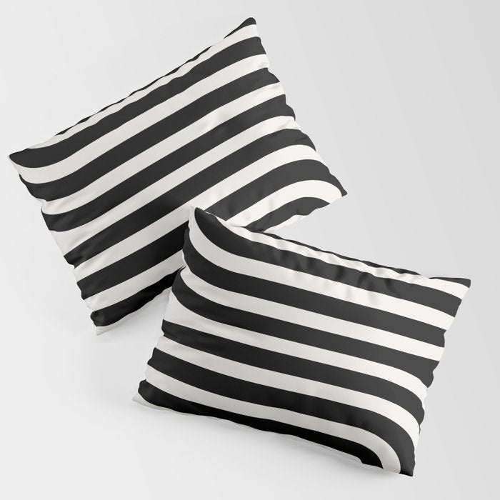 Bold Curvature Stripes XXXVI Pillow Sham Gallery Image 1