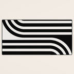 Bold Curvature Stripes XXXVI Desk Mat Gallery Image 3