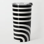 Bold Curvature Stripes XXXVI Travel Mug Gallery Image 2
